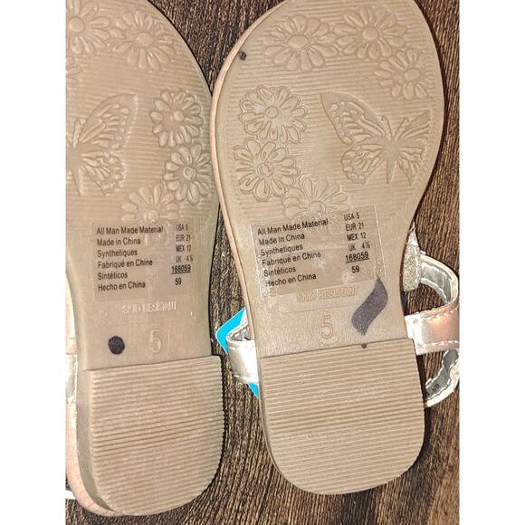 Girls Zoe and Zac Sandals Size 5 - Picture 3 of 4
